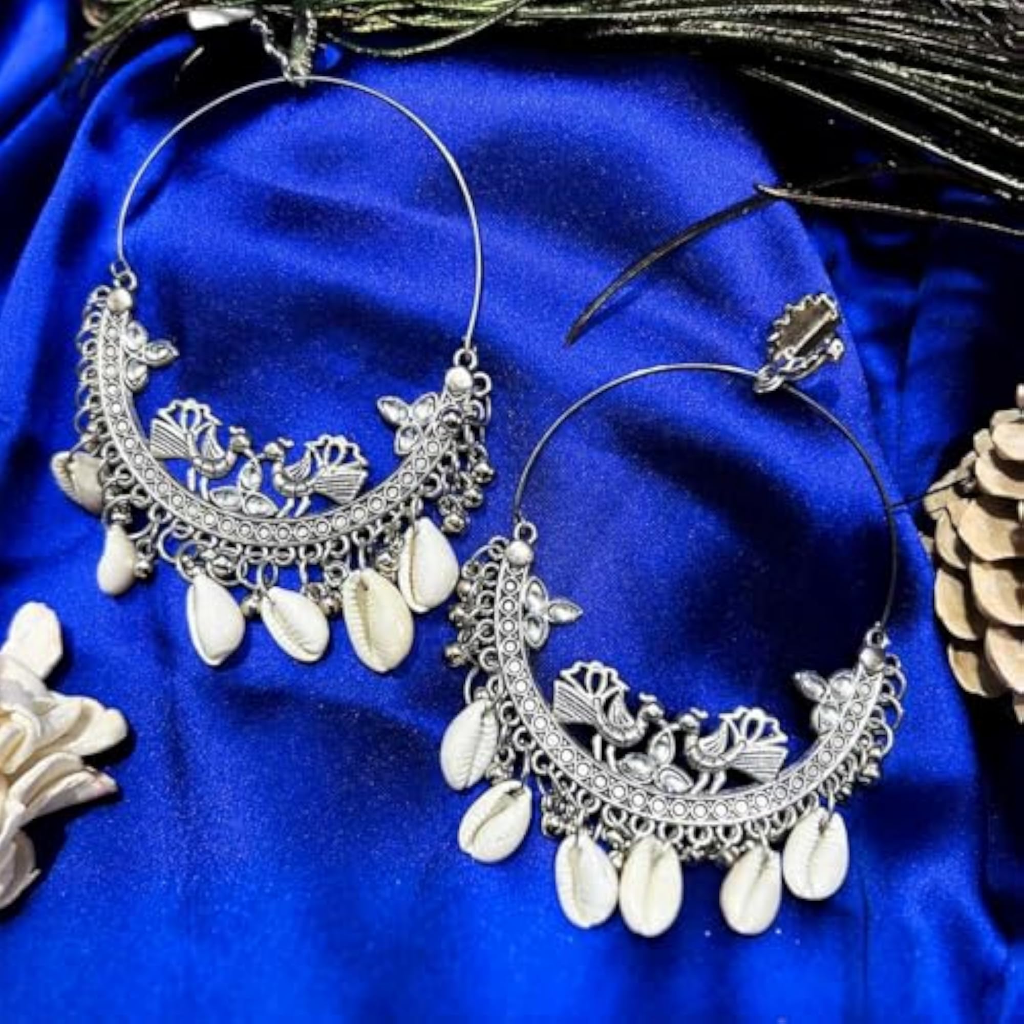 Plated Oxidised Dangling Earring Combo, Hypoallergenic Metal